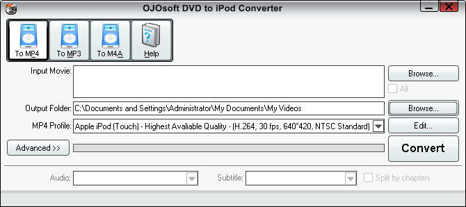 OJOsoft DVD to iPod Converter(DVD转iPod格式)